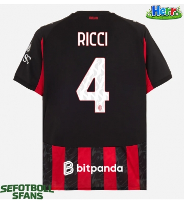 AC Milan Samuele Ricci #4 Hemmatröja 2025-26 Kortärmad